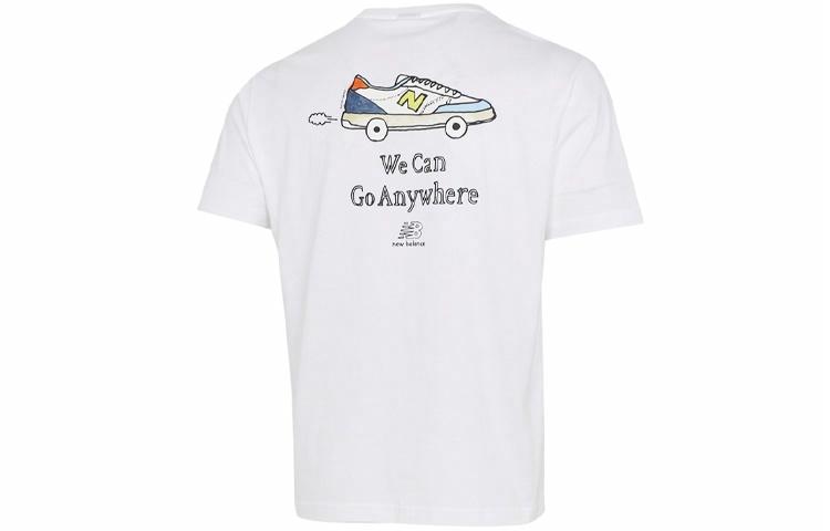 Футболка New Balance с принтом (белая)