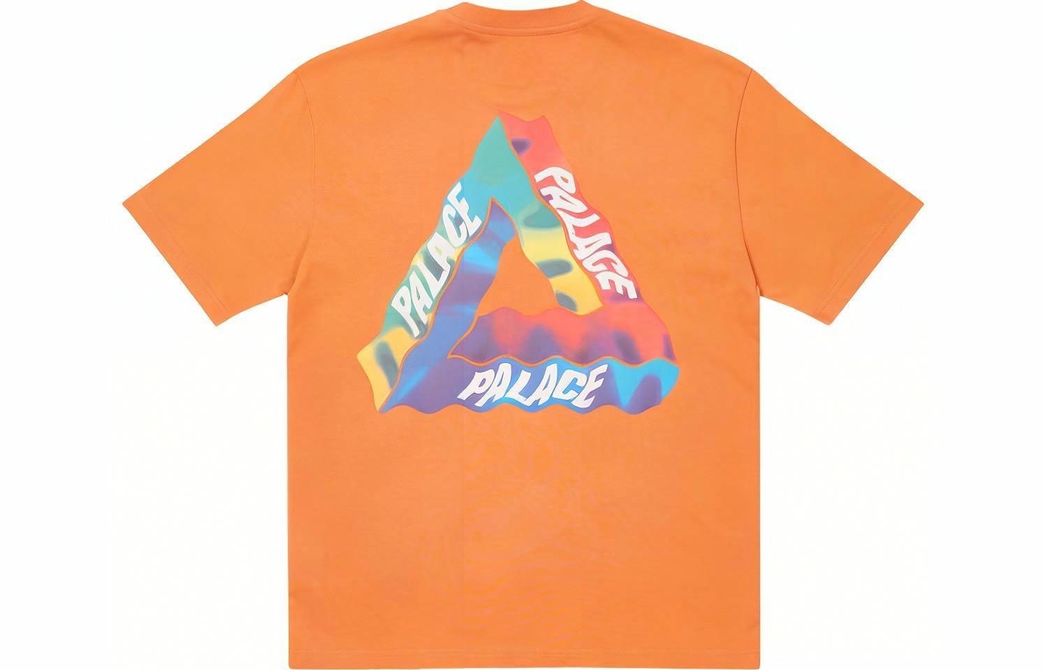 Мужские футболка Palace PALACE SS22 Tri-visions T-shirt Caramel LogoT (оранжевая)