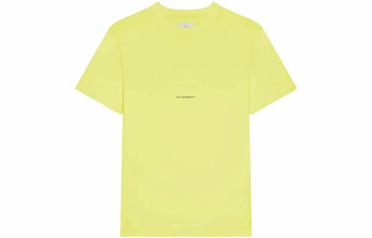 Мужская футболка Givenchy GIVENCHY SS22 LogoT (кислотно-желтая)