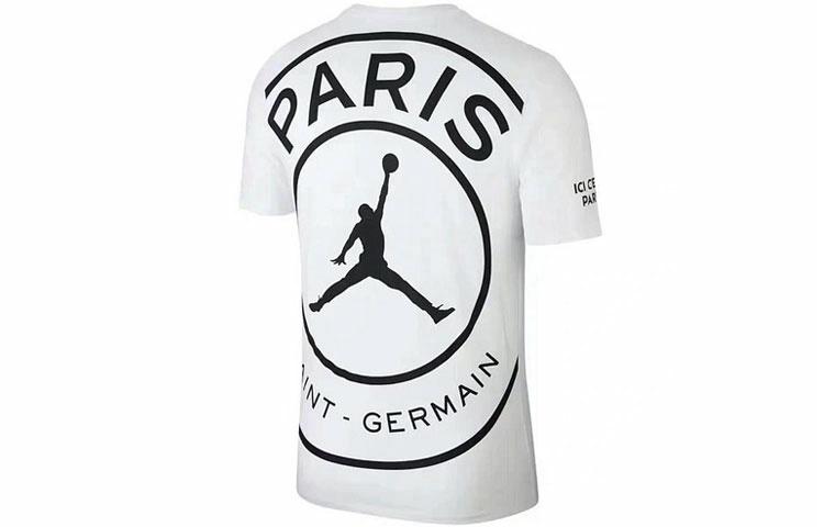 Мужская футболка Jordan Paris Saint-Germain (белая) — фото 1