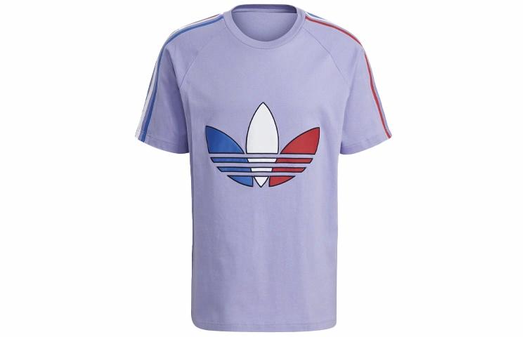 Мужская футболка adidas Tricol Tee 2 (светло-фиолетовый) — фото 1