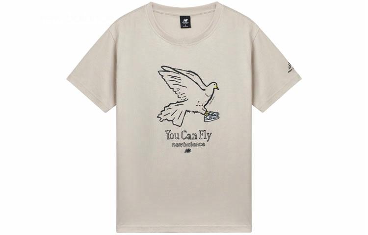 Футболка New Balance Naijel Tee (бежевая)