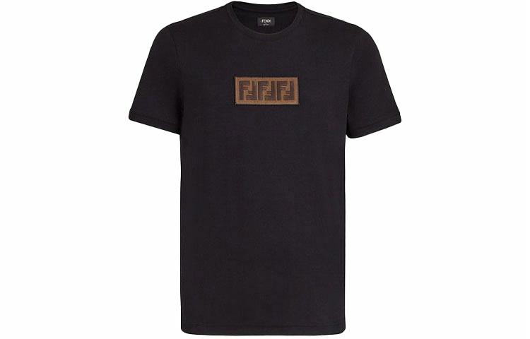 Мужская футболка Fendi FENDI T (черная)