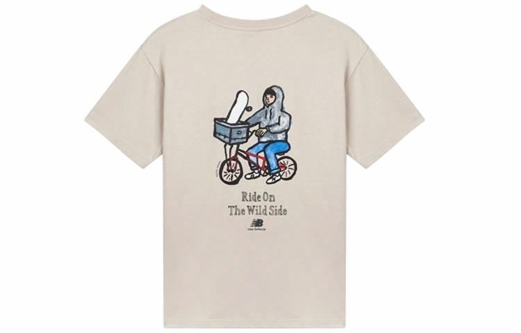 Футболка New Balance T (бежевая) — фото 1