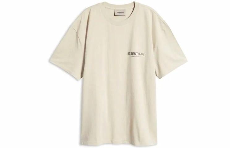 Футболка Fear of God Essentials (бежевая)