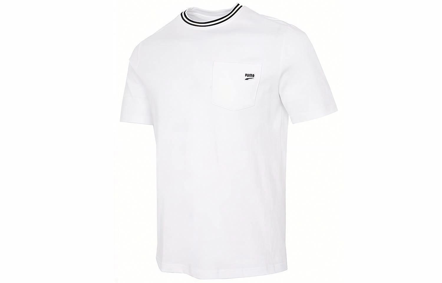 Мужская футболка PUMA Downtown Pocket Tee (белая) — фото 1