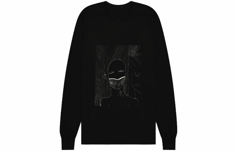 Мужской лонгслив Rick Rick Owens DRKSHDW (черный)