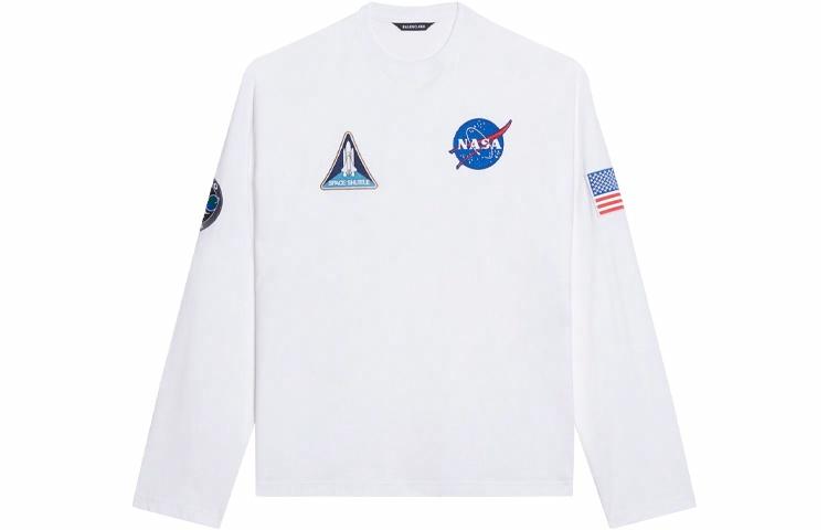 Мужская футболка Balenciaga Balenciaga x nasa T (белая)