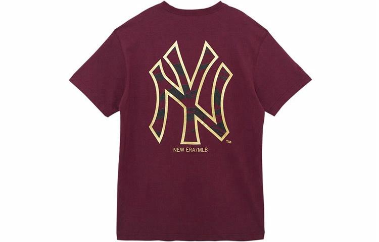 Футболка New Era MLB Нью-Йорк Янкиз (бордовая)