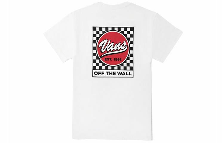 Мужская футболка Vans Checkerboard Logo (белая)