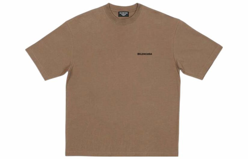 Мужская футболка Balenciaga SS22 (бежевая)