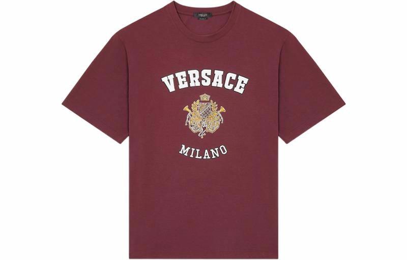 Мужская футболка Versace (бордовая)