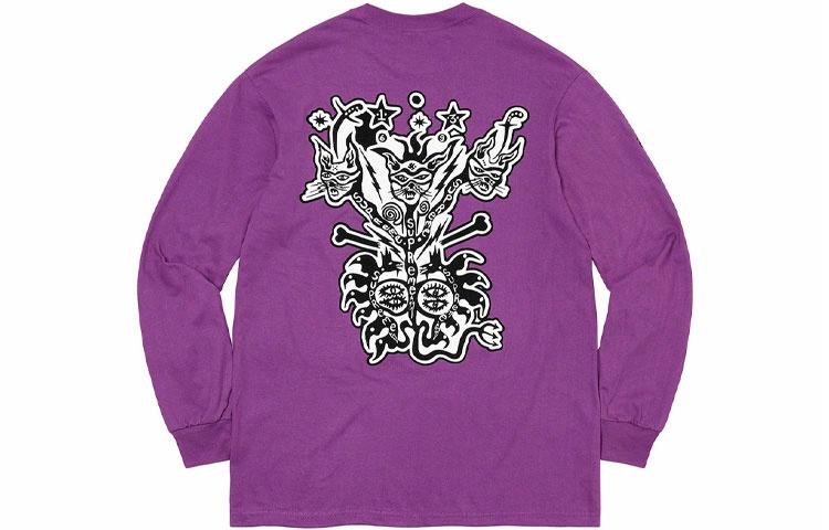 Футболка Supreme Supreme SS21 Week 18 Lightning L/S Tee (белая)