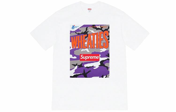 Футболка Supreme Week 6 x Wheaties (белая)