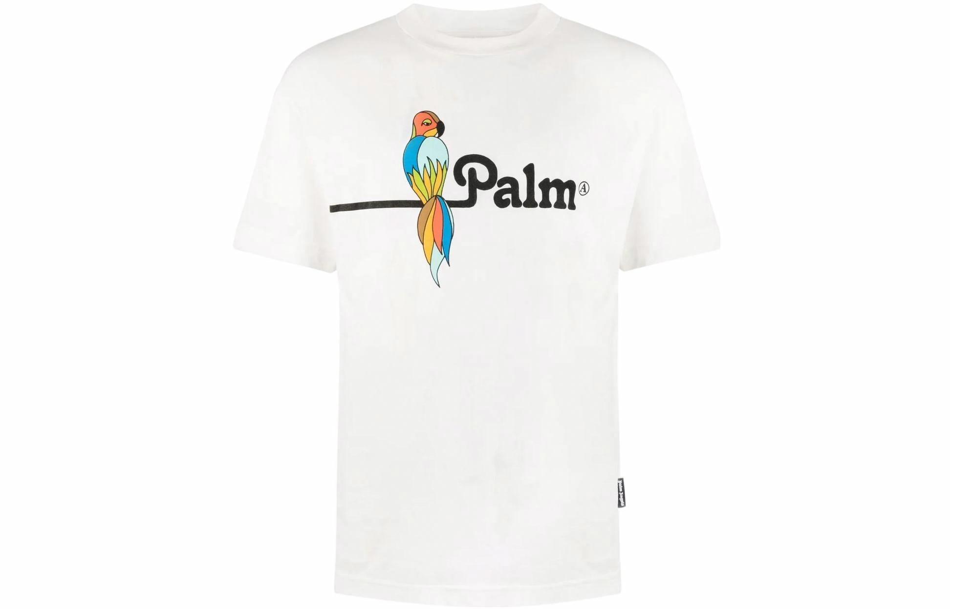 Мужская футболка Palm Angels Animal Print (белая)