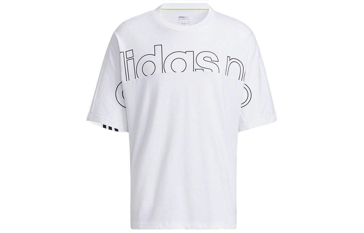 Мужская футболка adidas neo M Brlv Tee2 (белая) — фото 1