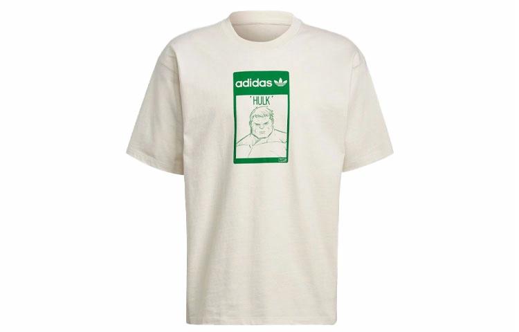 Футболка adidas originals x MARVEL Hulk T (молочно-белая) — фото 1