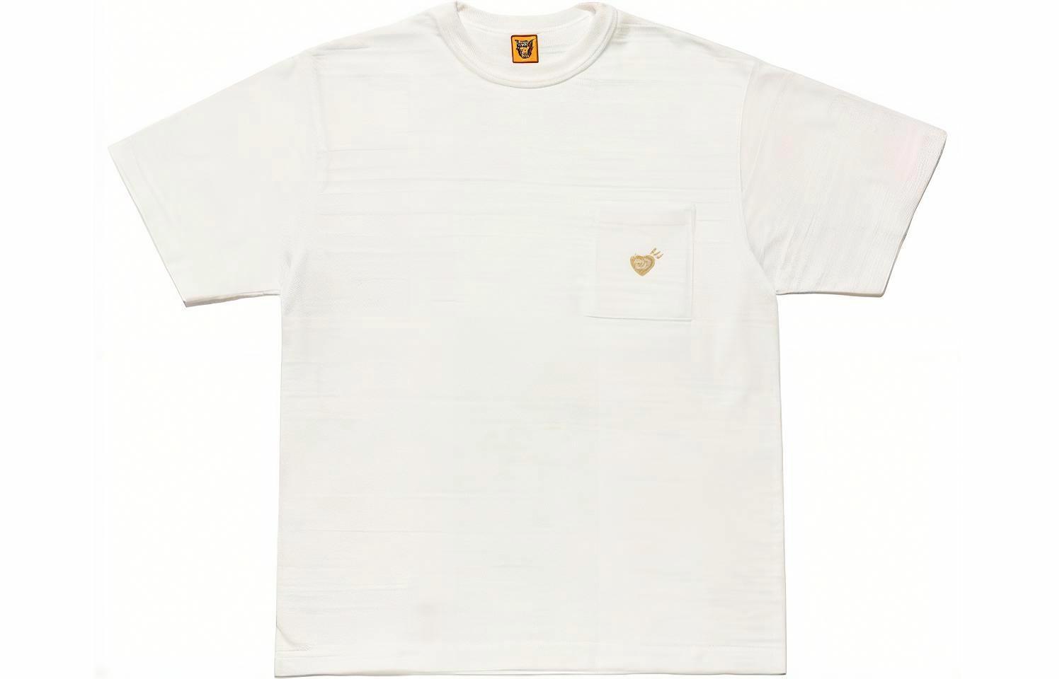Футболка Human Made Heart Logo Pocket (однотонная)