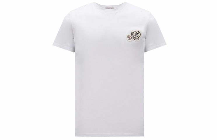 Мужская футболка Moncler SS23 Logo (белая)