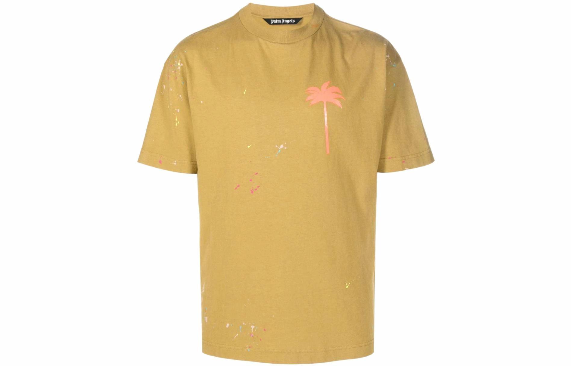 Мужская футболка PALM PALM ANGELS T (черная с рисунком)
