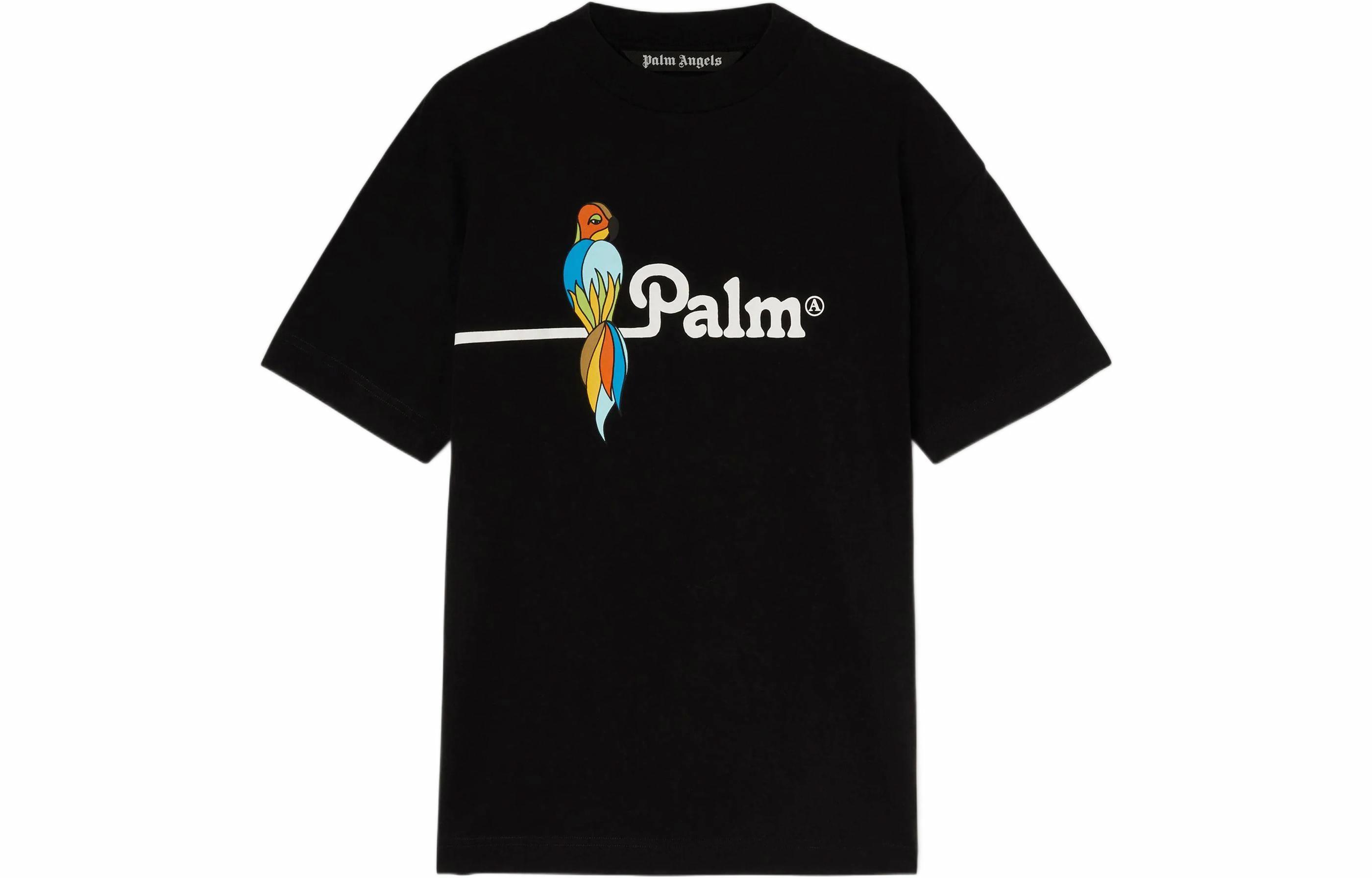 Мужская футболка PALM ANGELS SS22 (черная)