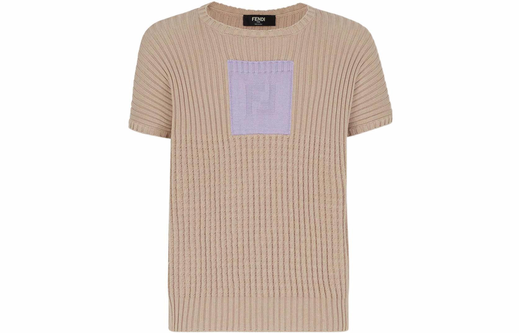 Мужская футболка Fendi FENDI SS22 T (бежевая)