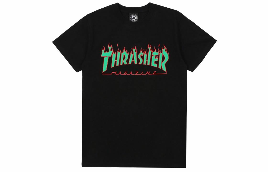 Футболка Thrasher Flame Logo (черная)