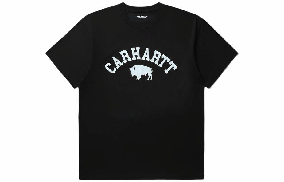 Мужская футболка Carhartt WIP с принтом (черная)