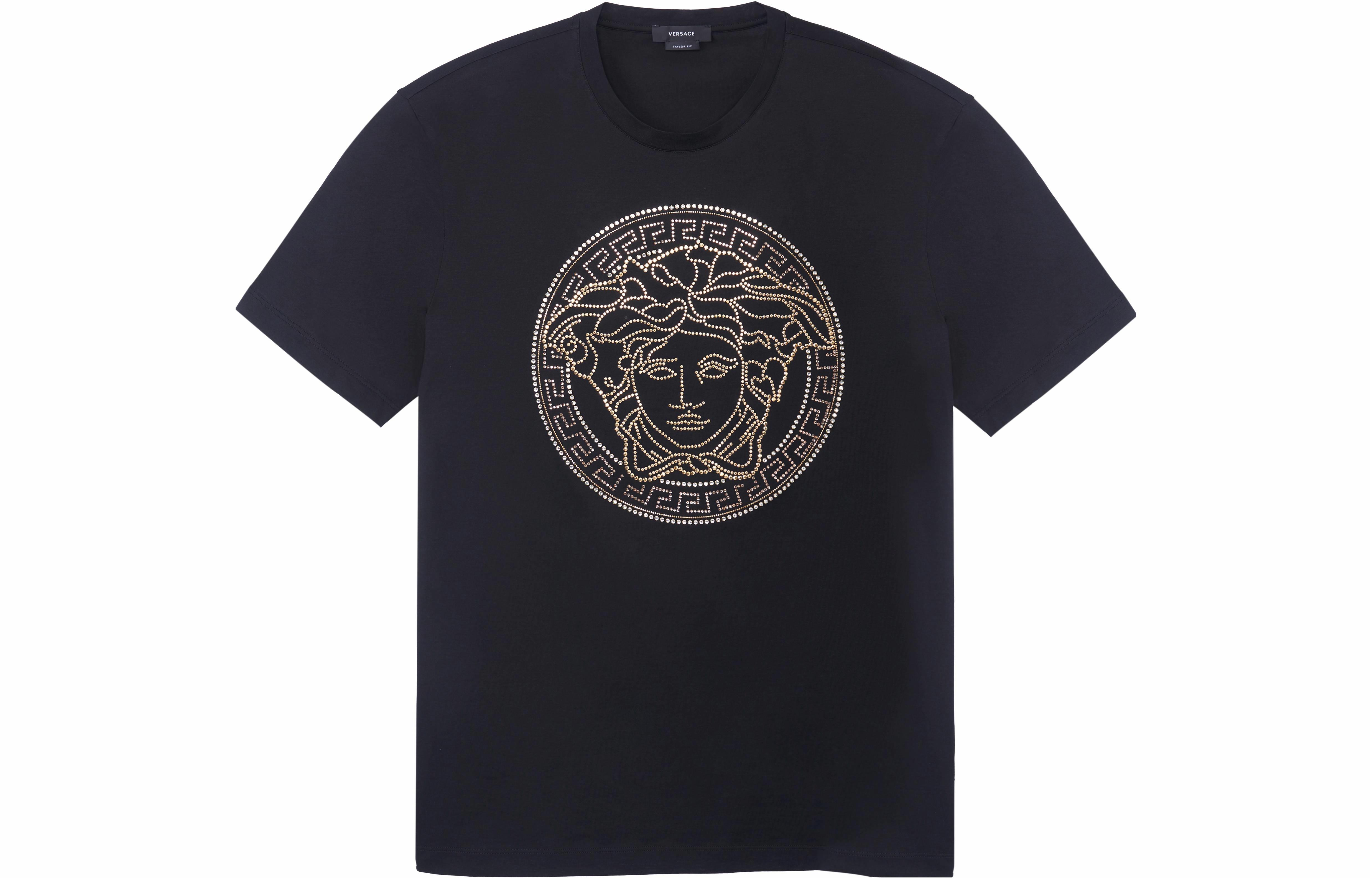 Мужская футболка Versace VERSACE SS22 LogoT (черная)