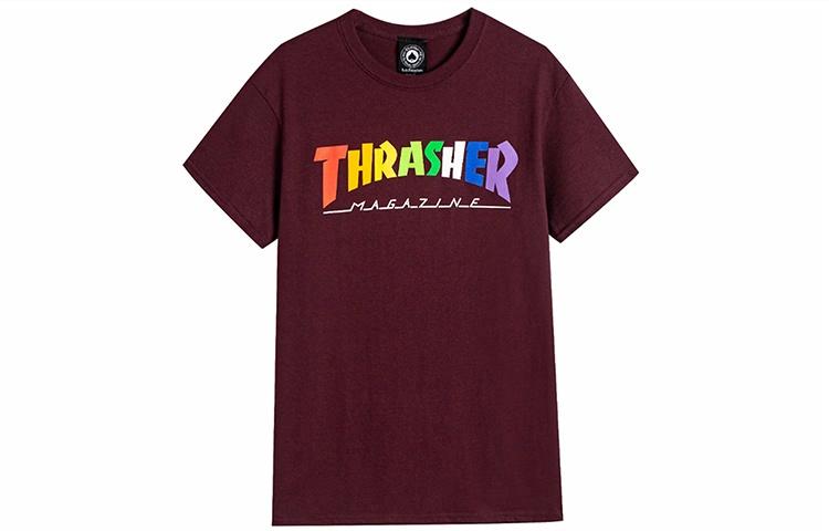 Футболка Thrasher LogoT (бордовая)