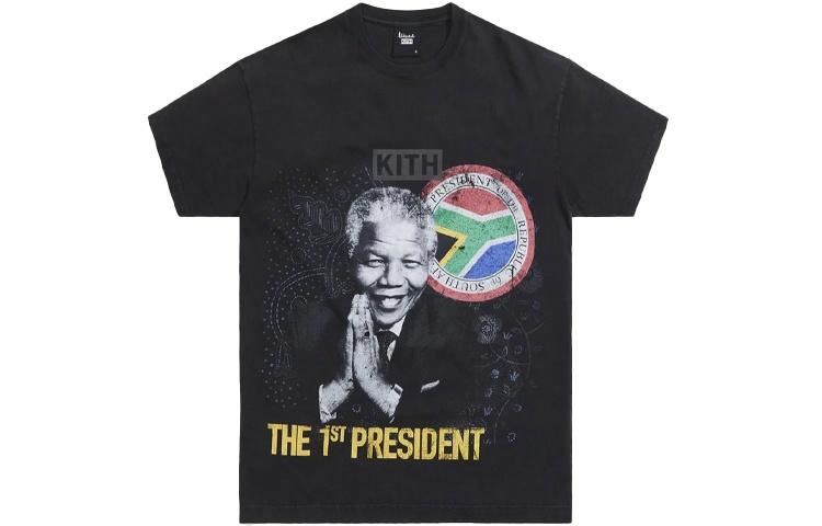 Мужская футболка KITH Mandela Day T (черная)