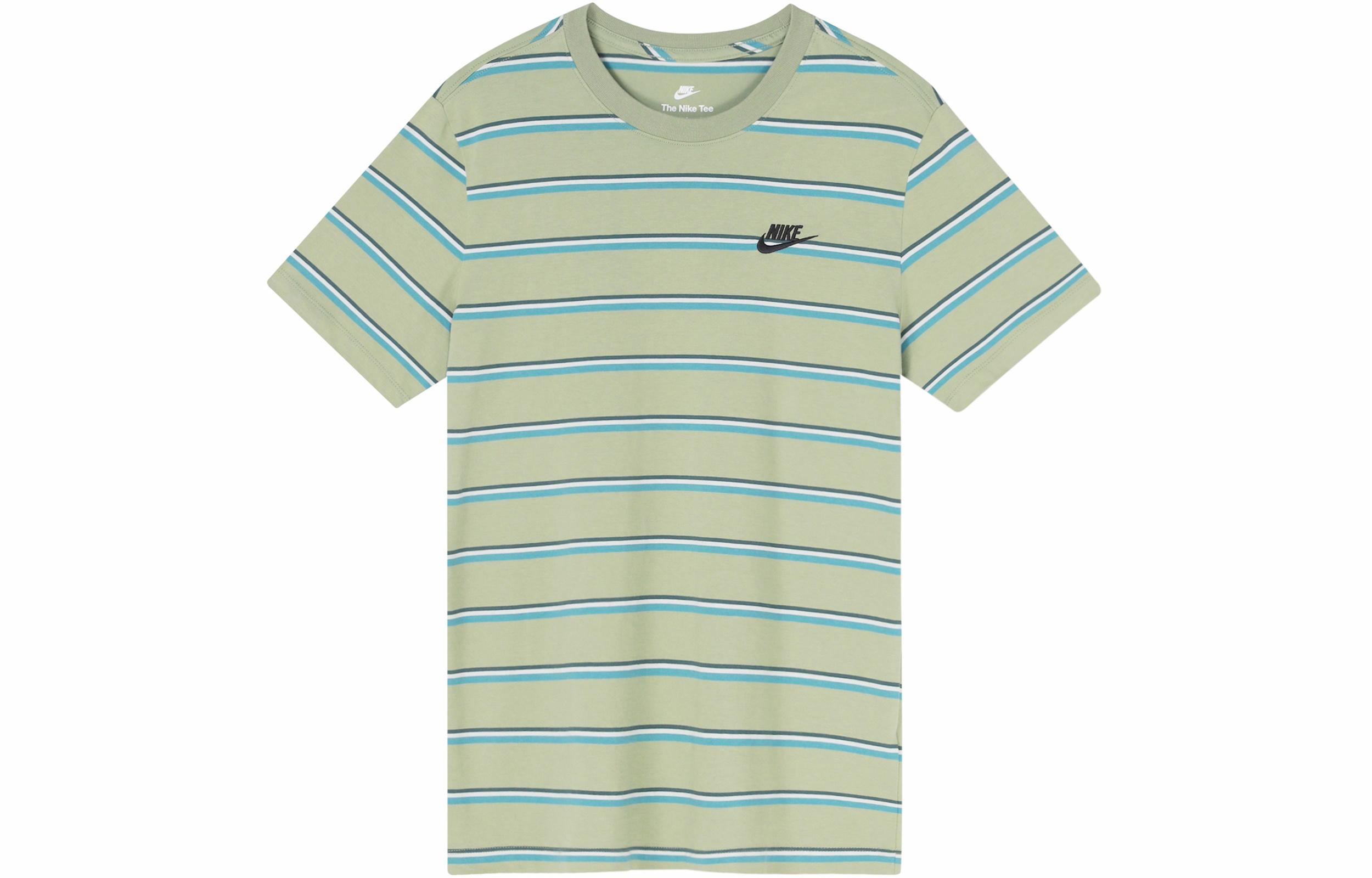 Мужская футболка Nike Striped (зеленая)