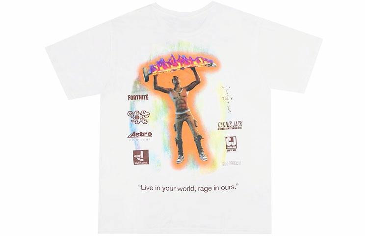 Футболка Travis Travis Scott Cactus Jack LogoT (белая)