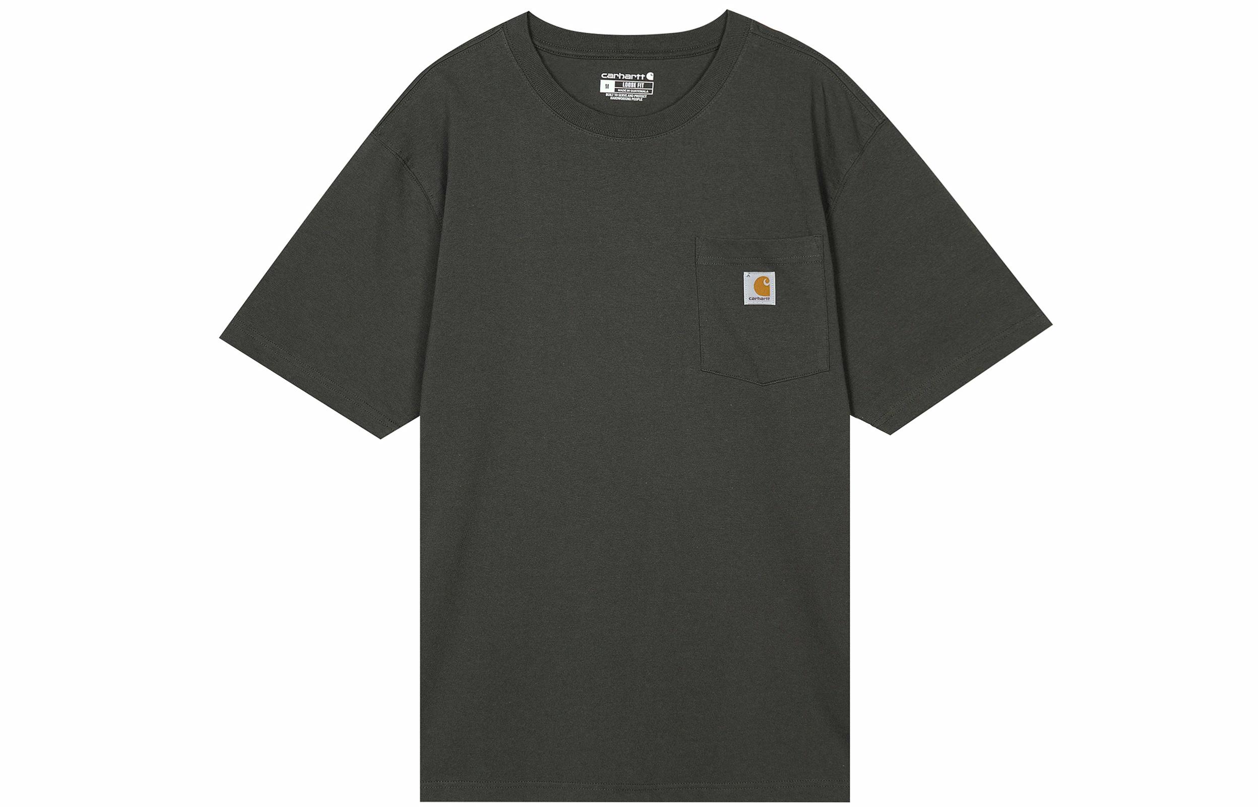 Мужская футболка Carhartt K87 LOOSE FIT HEAVYWEIGHT (зеленая)