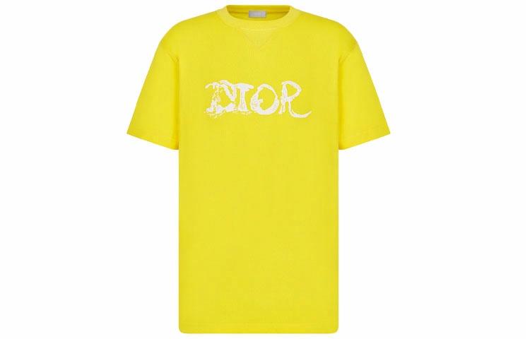 Мужская футболка Dior DIOR DIOR Logo T (желтая)