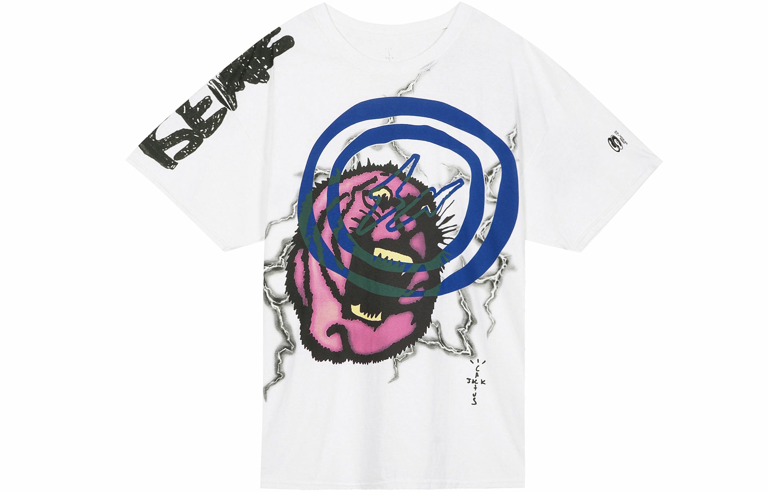 Футболка Travis Scott Cactus Jack x Fragment Design (белый)