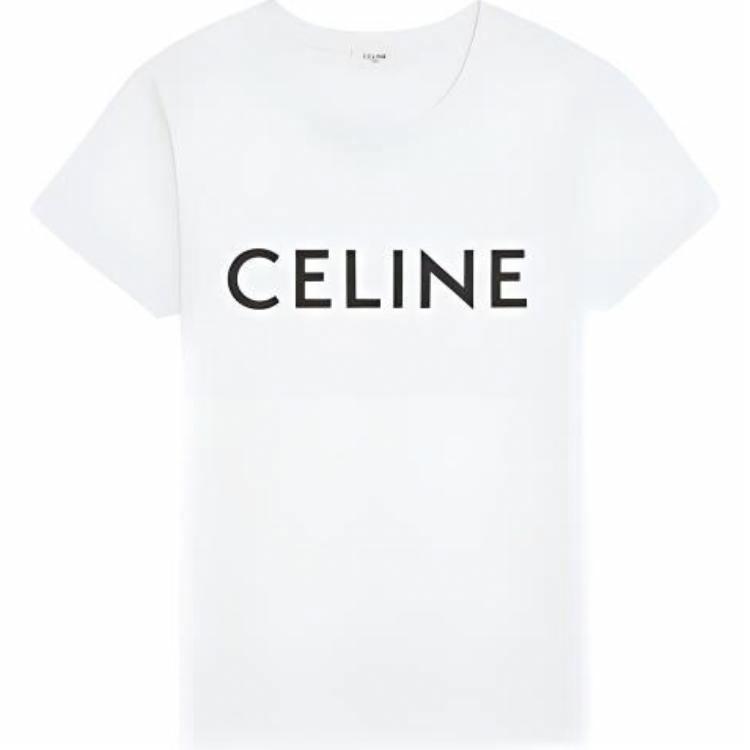 Мужская футболка CELINE CELINE LogoT (белая)
