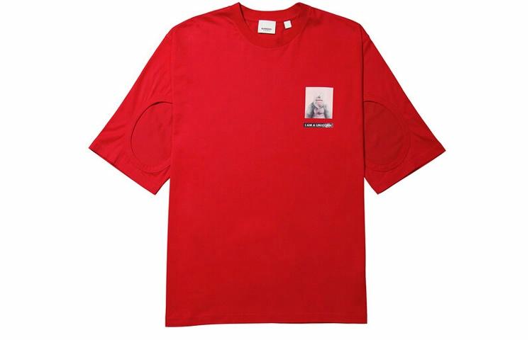 Мужская футболка Burberry 80167231 (красная)