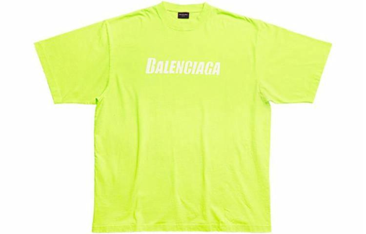 Футболка Balenciaga SS23 (лимонная)