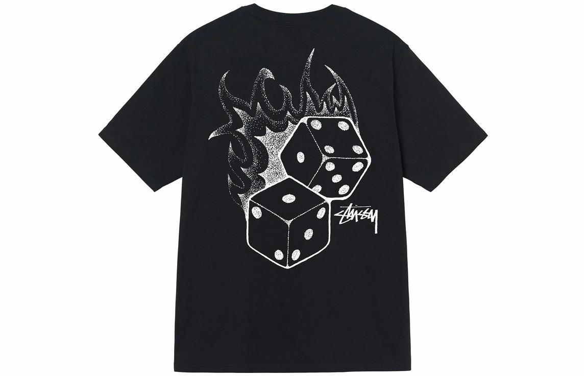 Футболка Stussy SS22 Fire Dice (черная)