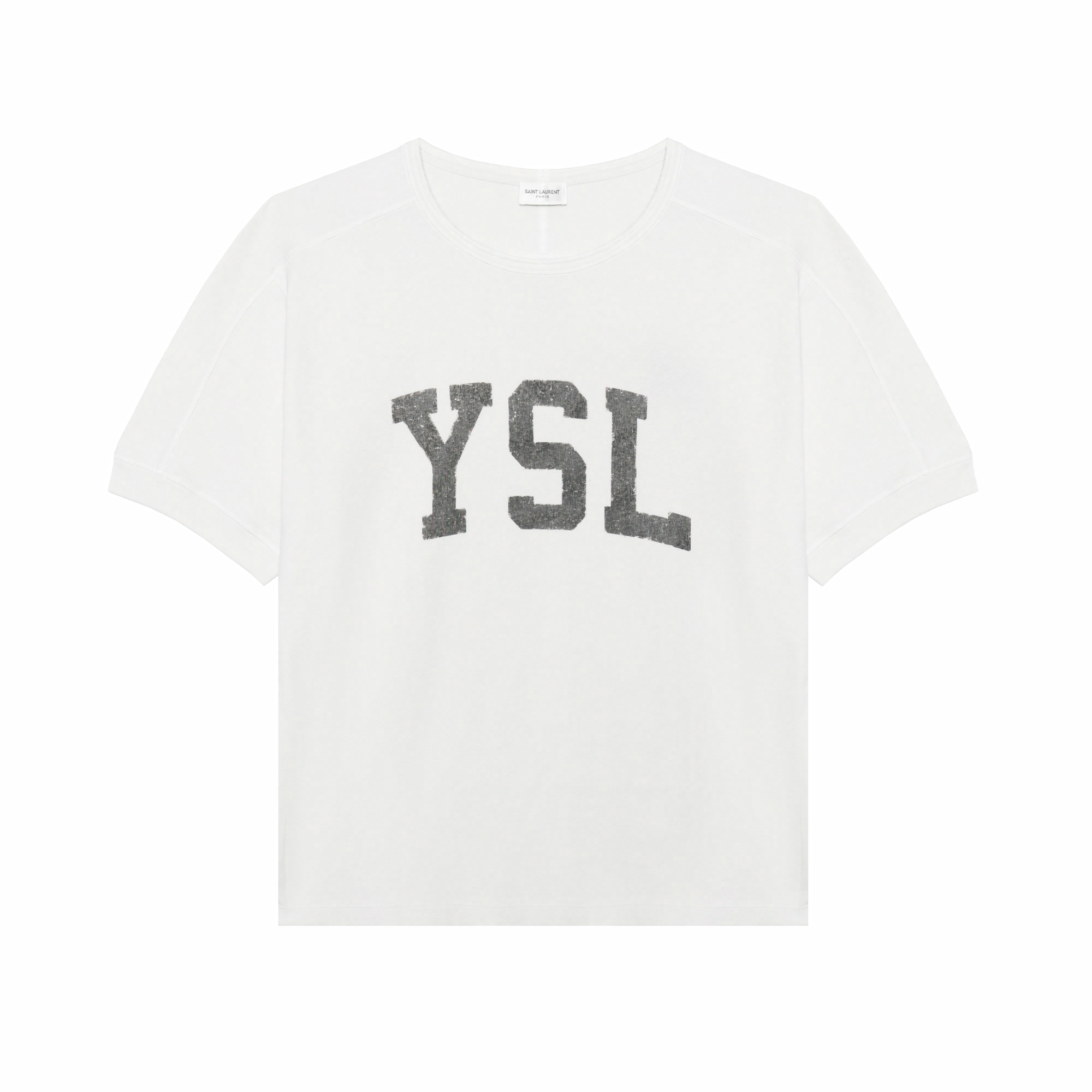 Мужская футболка SAINT LAURENT (белая)