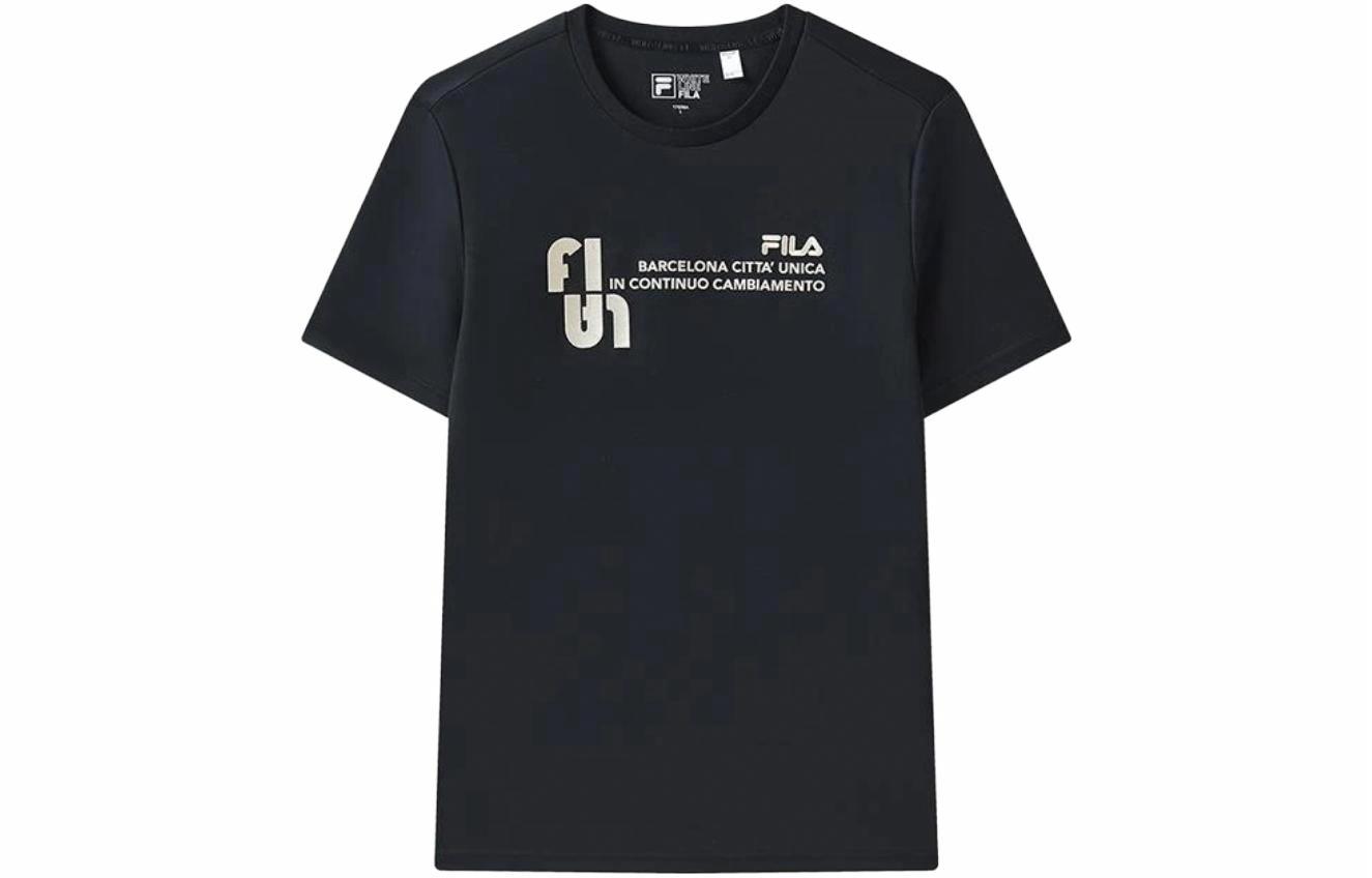 Мужская футболка Fila Logo Print (черная)