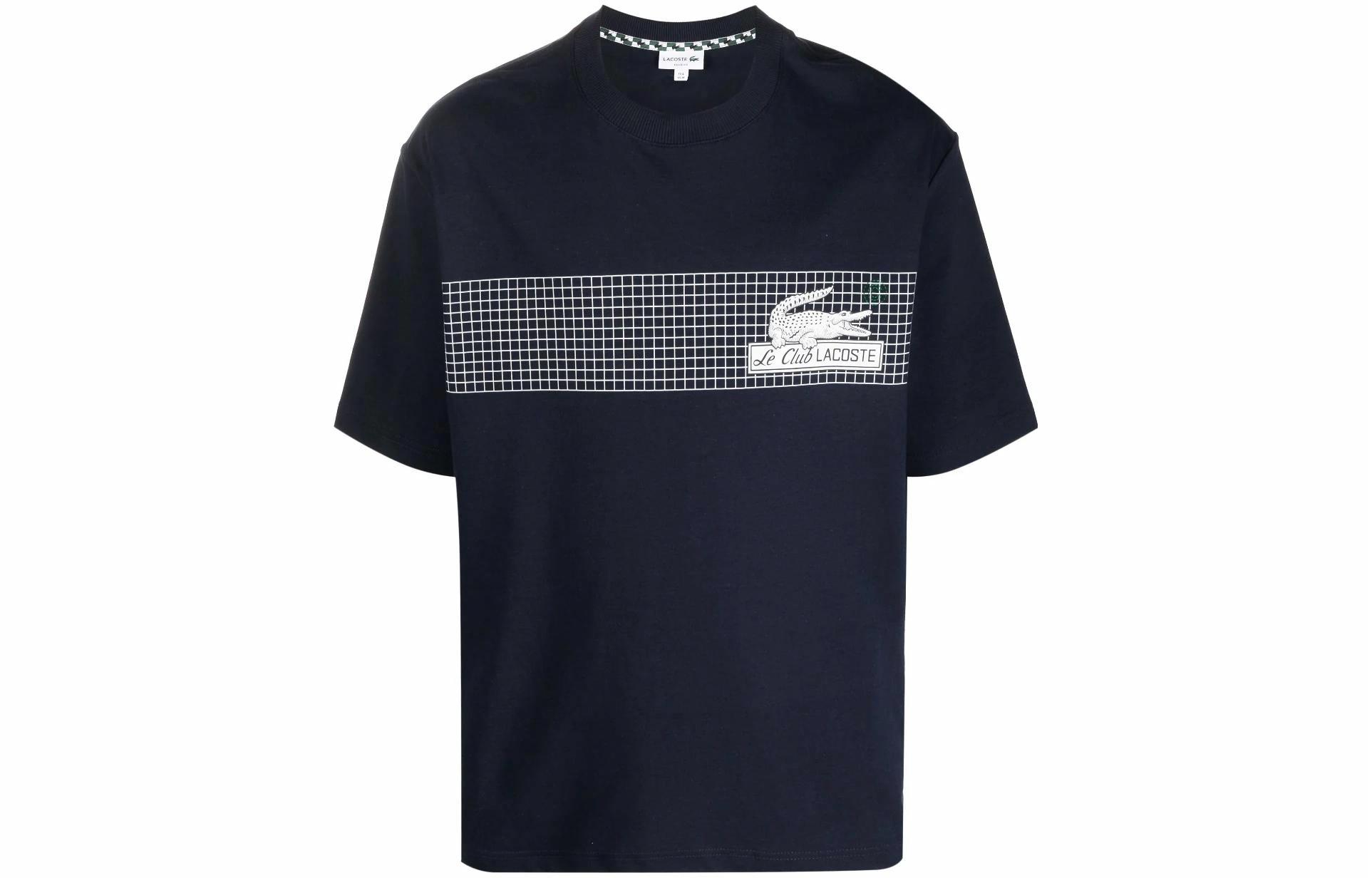 Мужская футболка LACOSTE TH5590-166 (синяя)
