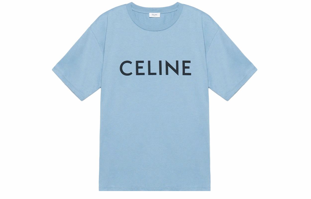 Мужская футболка CELINE (голубая)