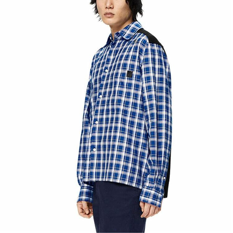 Мужская рубашка LOEWE FW22 (синий) — фото 4
