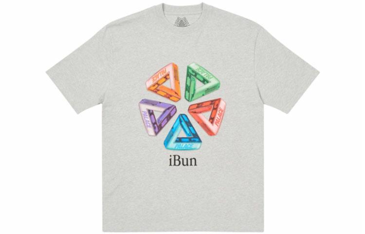 Футболка Palace PALACE FW21 Ich Bun T-Shirt Ibun LogoT (серая с принтом)