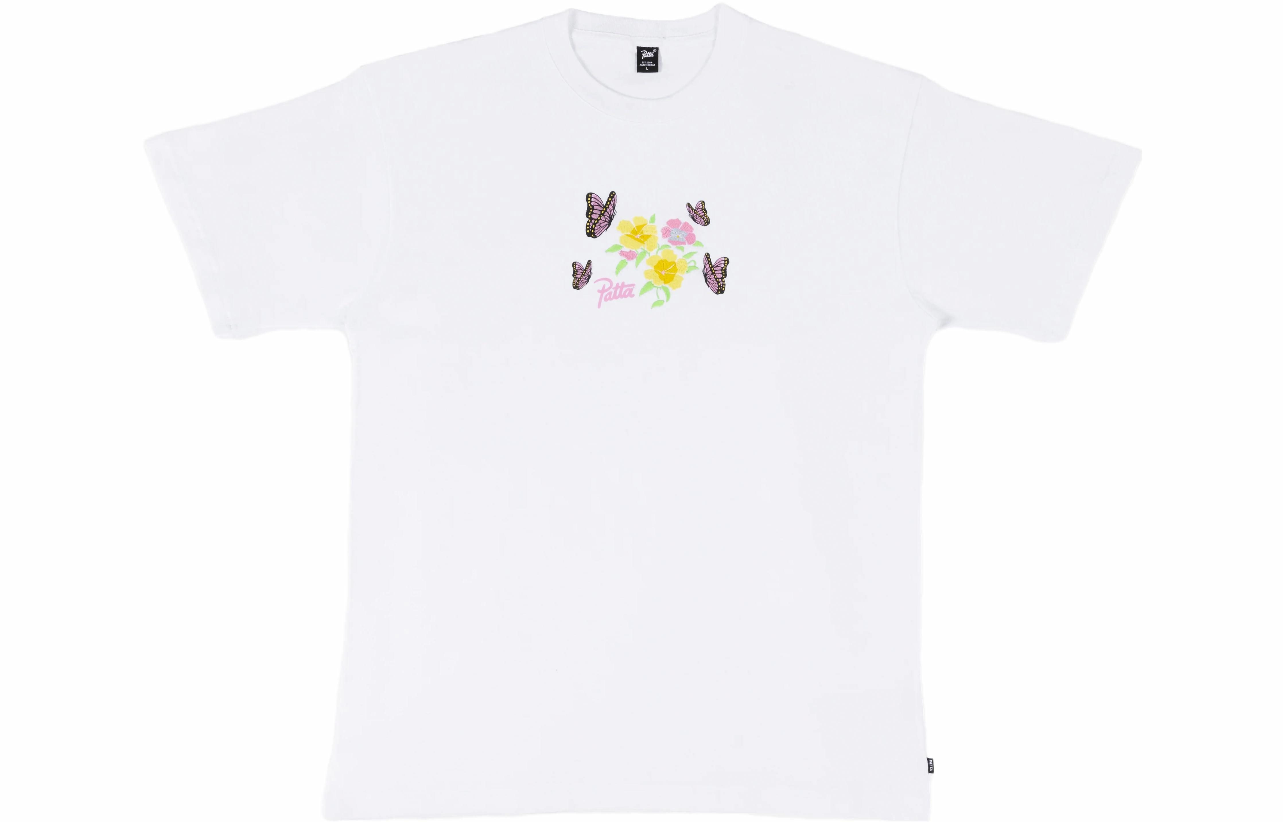 Мужская футболка Patta Flowers (белая)