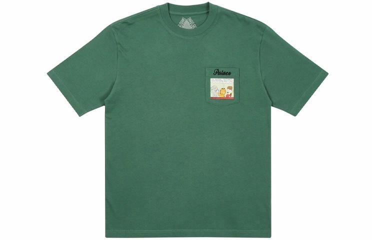 Футболка Palace FW21 Garfield Pocket T-Shirt (зеленая)