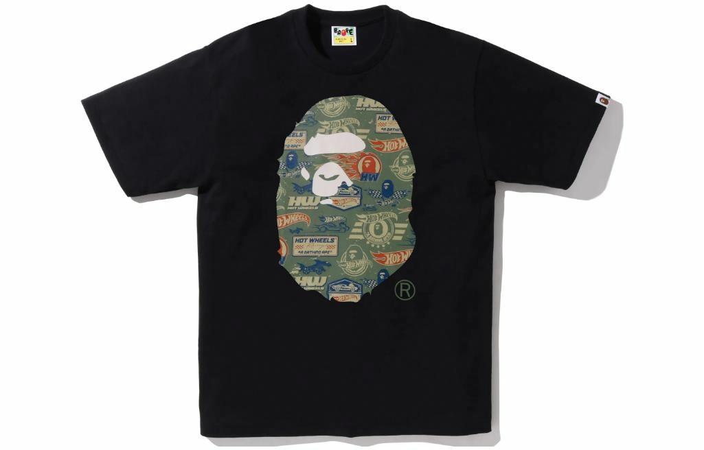 Футболка A BATHING APE A BATHING APE x Hot Wheels T (черная) — Черный — фото 3