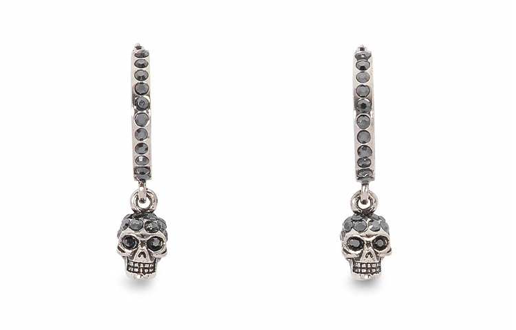 Серьги Alexander McQueen (серебристая)